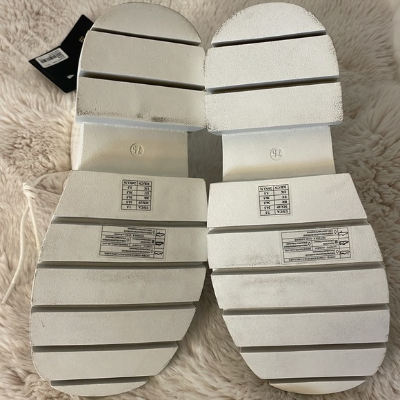 Chunky white patent lace up boots 7.5 - Picture 4 of 4